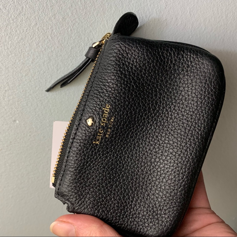 Authentic Kate Spade Sm pebbled leather zip wallet - Picture 4 of 7